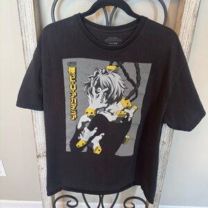 My Hero Academia Black Graphic T-Shirt with Anime Design Funimation Size XL